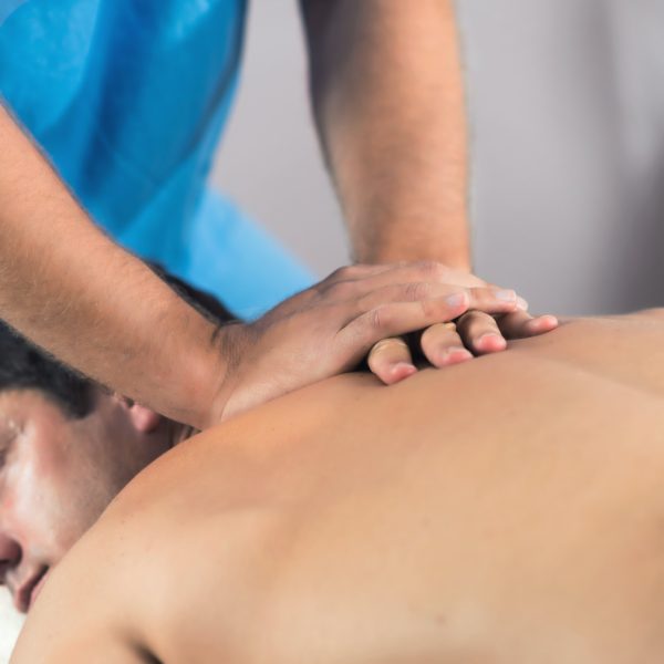 Close Up Of Back Massage